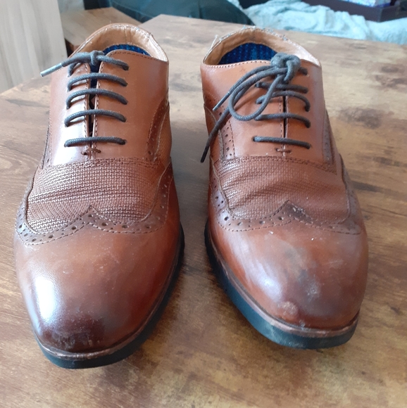 Men\'s Steve Madden Mavenn Tan Leather Oxfords main image 12